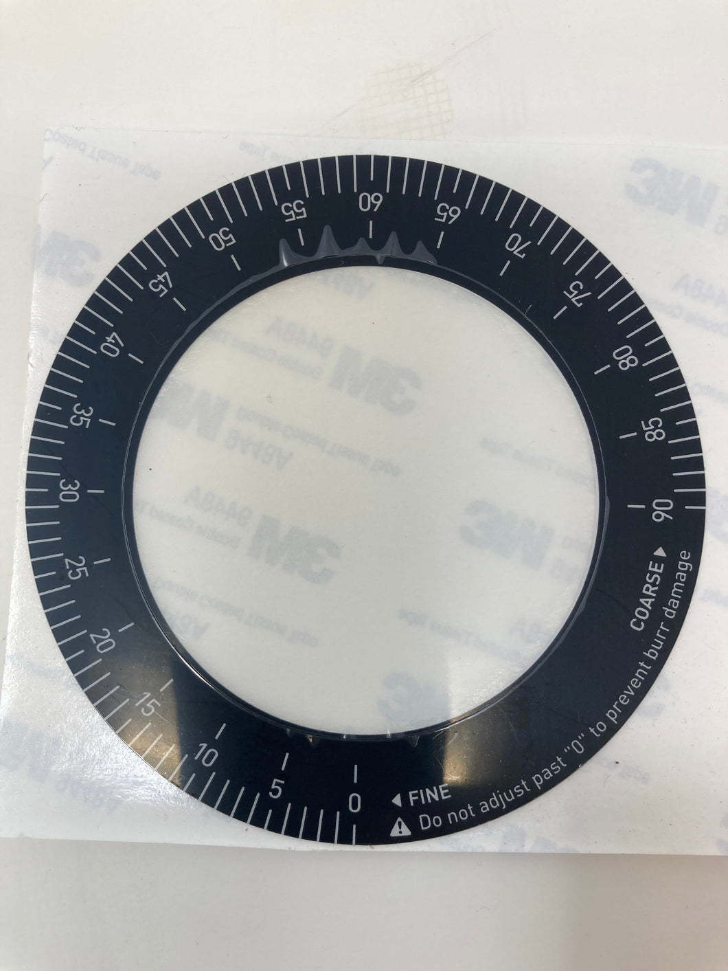 DF54 Adjustment Collar Sticker